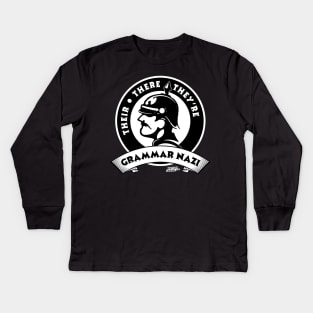 Grammar Nazi 3 Kids Long Sleeve T-Shirt